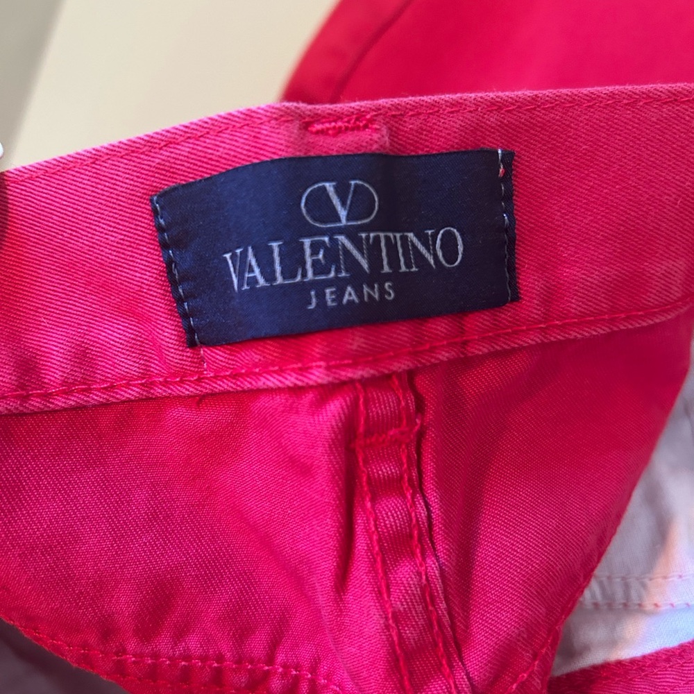Red Valentino 2000s high-rise jeans, pristine condition, Y2K perfection!